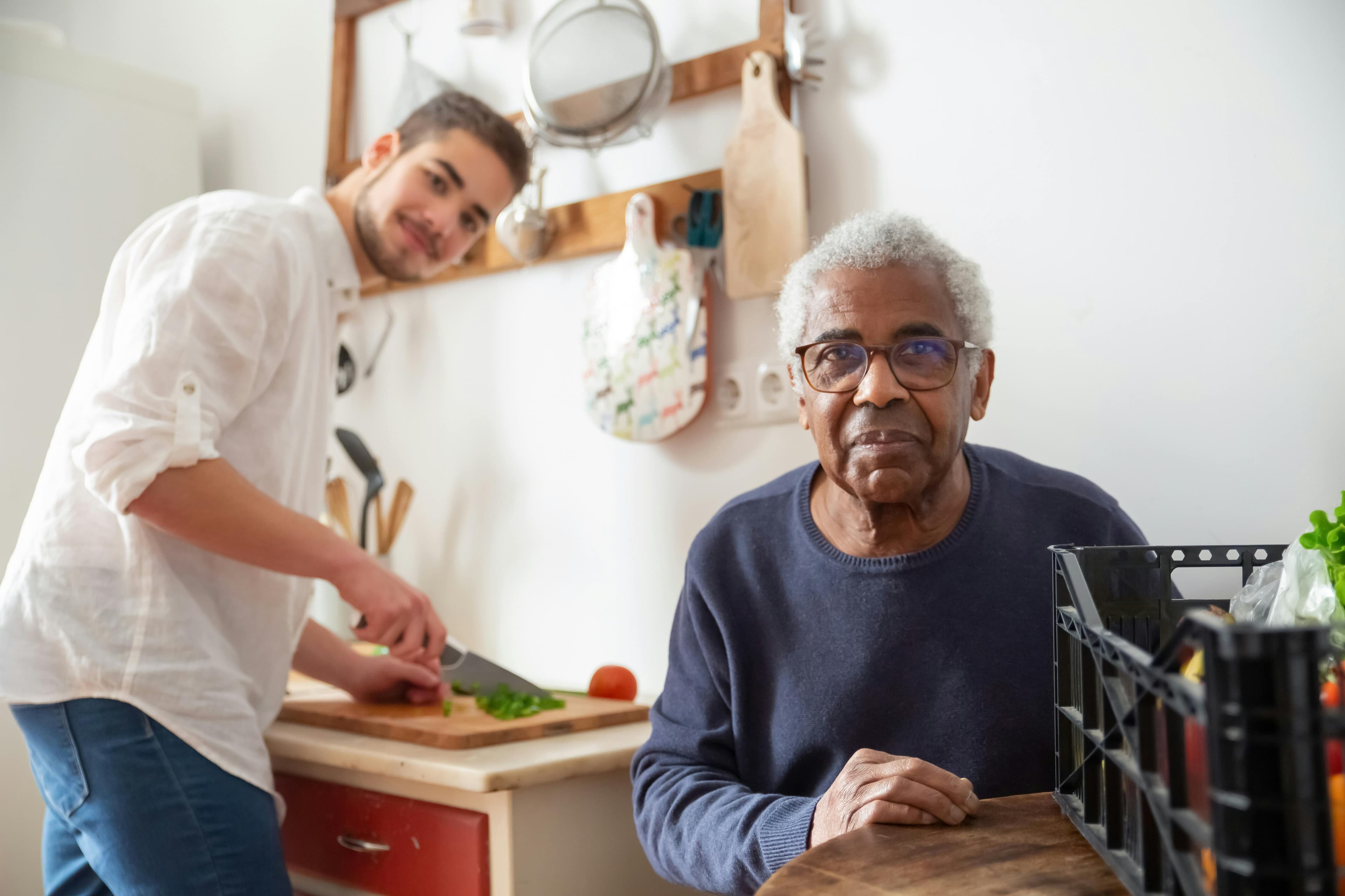 Careplus live-in caregiver supporting a senior in Manchester, CT